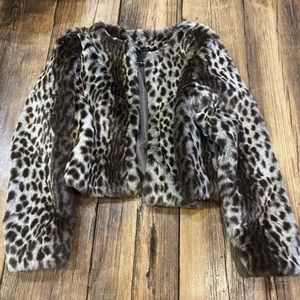 Fur Trouvé Cheetah Coat Jacket M New